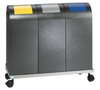 Carro de transporte VAR, para 3 recipientes para separar materiales