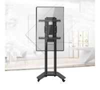 Carro De TV Móvil con Ruedas - Soporte De Piso - Soporte De TV De Piso Portátil, Soporte De Pantalla Giratorio Horizontal Y Vertical, para Pantalla Plana LED De 32 A 60 Pulgadas