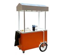 Carro De Vendedor De Comedor Portátil, Carro De Comida Móvil con Dosel, Soporte De Exhibición De Comida Al Aire Libre For Mercados Callejeros Al Aire Libre Y Espectáculos De Artesanía(B)