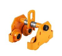 Carro de viga empuje con capacidad 0,5 T-3 T for ruedas dobles servicio pesado Polipasto garaje Manual simple for brida en I curvada recta Estabilidad Garantizada(500 Kg)