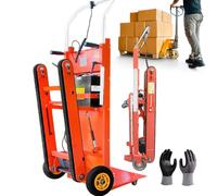 Carro eléctrico de alta resistencia para escalera, velocidad ajustable, profesional, plegable, con pistas de goma gruesas, incluye guantes para mover muebles, almacén y logística, capacidad de 440