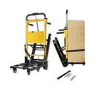 Carro eléctrico de Mano para Subir escaleras, Carga máxima de 200 kg, Resistente, 120 W con Motor de 120 W con Motor de 6 Ruedas, Alimentado por batería, para Muebles, logística Familiar, almacén