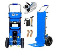 Carro eléctrico para subir escaleras con mango telescópico, motor sin escobillas de 1200 W, batería extraíble, capacidad de carga de 400 kg para un fácil transporte