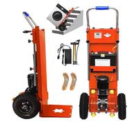 Carro eléctrico para subir escaleras con mango telescópico, motor sin escobillas de 1200 W, batería extraíble, capacidad de carga de 400 kg para un fácil transporte