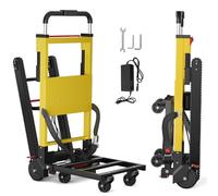 Carro eléctrico para subir escaleras para cargas pesadas de hasta 200 kg, carretilla de mano plegable para mudanzas, logística, distribución, almacén, transporte, escalera para un fácil transporte