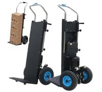 Carro eléctrico para subir escaleras que ahorra mano de obra para carga de 400 kg, potencia de 1200 W, diseño plegable para transportar escaleras arriba y abajo
