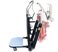 Carro eléctrico plegable: plegable, sube y baja escaleras (hasta 80 pisos), 5 ruedas antideslizantes (funcionamiento silencioso), capacidad de carga: 300 kg, tiempo de uso: 3-5 h,B