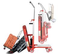 Carro eléctrico plegable: plegable, sube y baja escaleras (hasta 80 pisos), 5 ruedas antideslizantes (funcionamiento silencioso), capacidad de carga: 300 kg, tiempo de uso: 3-5 h,A