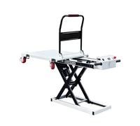 Carro elevador hidráulico - Carro de mano eléctrico portátil para manejo de carga, apto para supermercados y almacenes, capacidad de 300 kg, altura de elevación de 35.4 pulgadas