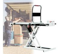 Carro elevador hidráulico eléctrico, capacidad de 270 kg, 102 cm de altura para un manejo eficiente de materiales y organización del espacio de trabajo