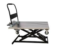 Carro elevador hidráulico portátil para transporte Worhop, mantenimiento de vehículos, carro pesado, altura ajustable, fácil li, ideal para uso en tienda o en tienda