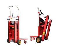 Carro Elevador para Escaleras Eléctrico Plegable Carretilla Electrica Sube Capacité 500kg,Carro Pista Eléctrico Motor Sin Escobillas 1500W,Ideal para Mudanzas Obras Logística