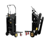 Carro Elevador para Escaleras Eléctrico Plegable Carretilla Electrica Sube Capacité 500kg,Carro Pista Eléctrico Motor Sin Escobillas 1500W,Ideal para Mudanzas Obras Logística