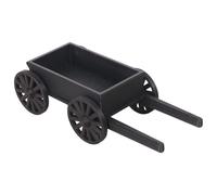 Carro en Miniatura para Muebles de Casas de muñecas y decoración de Patio Trasero en Negro o marrón, Accesorios de decoración de Granja