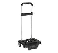 Carro Escolar Portamochila SAFTA Grande Negro 30 x 85 x 23 cm.