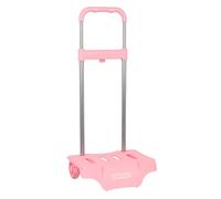 Carro Escolar Portamochilas Safta Rosa Palo 30 x 85 x 23 cm.