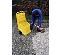 eurokraft basic Carro universal, ideal para graneles, contenido 75 l, amarillo