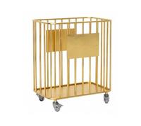 Carro For Esterilla De Yoga De Metal De Pie, Organizador De Almacenamiento De Equipos De Entrenamiento De Gimnasio, Capacidad De Carga De 100 Kg, For Banda Con Mancuernas Rusas(Gold,40x25x47cm)