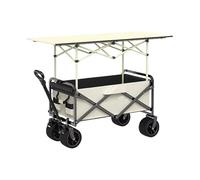 Carro for Mercados Al Aire Libre, Carrito Plegable for La Compra Con Ruedas, Con Gran Capacidad, Adecuado for Mercados Y Atracciones Turísticas(Beige,NO CANOPY_STANDARD MODEL)