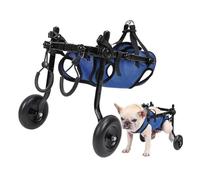 Carro for perros ajustable en silla de ruedas for mascotas pequeñas for Teddy, Corgi, Bulldog francés, Golden Retrieve, asistencia for entrenamiento de rehabilitación de piernas traseras, soporte for