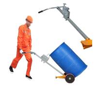 Carro for tambor de aceite de carga de 450 kg, plataforma rodante for tambor de aleación galvanizada de alta resistencia con ruedas de PU for tambores de 55 galones(2 Wheel,PUW)