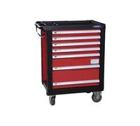 Cofan Carro herramienta Modelo Security 7 cajones Negro y Rojo para taller