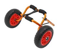 Carro Kayak, carro de canoa plegable de aluminio con ruedas completas todo terreno, carro de transporte kayak ligero 1,3 kg carga 80 kg, correa y protección de espuma para kayak canoa SUP playa río