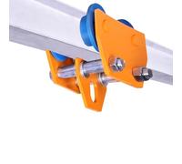 Carro manual de acero con capacidad 2200 a 6600 libras, rodillos doble vía y ancho brida ajustable for vigas en I rectas curvas(11000lbs)