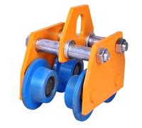 Carro manual de acero con capacidad 2200 a 6600 libras, viga empuje 1 a 3 toneladas, ancho ajustable 2,7" a 5,1", for tramos rectos y curvos(2ton/4400lbs)