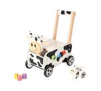 Carro Movible Vaca Negro - Blanco