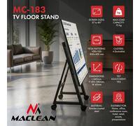Maclean MC-183 Soporte móvil TV 37-80'' VESA 800x400 75kg Negro
