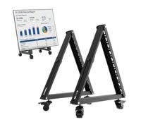 Carro móvil de Suelo para televisor Maclean de 37-80 Pulgadas | Capacidad de Carga de 75 kg, VESA 800x400 | Inclinación Regulable, Ruedas con Freno | Soporte de Acero para televisor