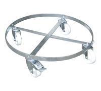 Carro para bidones, galvanizado eurokraft pro, para bidones de hasta Ø 600 mm