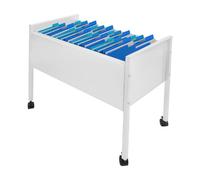 Carro para carpetas colgantes, carro portaobjetos sobre ruedas, portaobjetos, archivador plegable, alta capacidad, apto para oficinas, salas de conferencias, salas de estudio, etc.