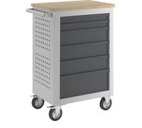 Carro para herramientas anchura 665 mm, 6 cajones extraíbles por ambos lados