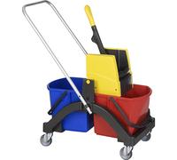 Carro para limpieza en húmedo AQUVA Vermop, con lanza y palo telescópico