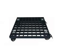 Carro para macetas de Alta Resistencia con Ruedas - Carro Grande de PRFV para Uso Interior/Exterior - Soporte Robusto para macetas de jardín y Flores, 35 cm - Fácil Movilidad y diseño durade