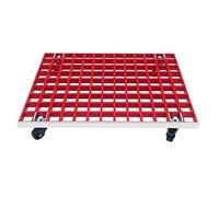 Carro para macetas de PRFV de Alta Resistencia - Carro de jardín con Ruedas de 69x46 cm para Uso Interior/Exterior - Soporte Rectangular Grande para macetas y Bandeja para platillos en Color