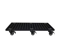 Carro para macetas de PRFV de Alta Resistencia - Carro Grande de 50x35 cm para Transportar macetas de jardín con Ruedas, para Uso Interior/Exterior - Soporte para macetas Negro Duradero con