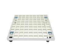 Carro para macetas Grande de GFRP Blanco de Alta Resistencia - Transportador de macetas Duradero para Interiores y Exteriores con Ruedas, 54 x 35 cm, Soporte para Plantas de fácil Movilidad