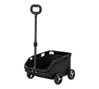 Carro para mascotas, cochecito para perros pequeños, carrito plegable ligero de 4 ruedas, equipado con hebilla de cinturón de seguridad de separación y placa inferior de PVC grueso, transportador de