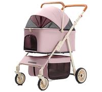 Carro para Perros Pequeños, Medianos Y Gatos, Cesta De Almacenamiento Ampliada, Cesta De Transporte Portátil, For Viajes Y Acampadas.(B)