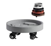 Carro para Plantas versátil con Ruedas con Freno - Soporte para macetas de 49 cm con Ruedas, Soporte Duradero para macetas para el hogar y el jardín - Elegante Color Gris