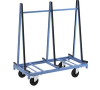 Carro para transportar lunas eurokraft pro, 2 camas