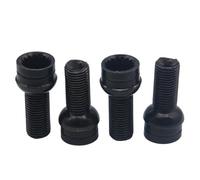 Carro Pernos Rueda Compatible Con 8D0601139F 4 Uds Tuercas De Cubo De Rueda M14 X 1,5 X 27,5 Accesorios De Coche Juego De Tuercas De Bloqueo De Llave De Perno De Ruedas De Acero