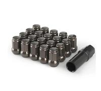 Carro Pernos Rueda Compatible Con Infiniti Para QX60 2014 2015 2016 2017 2018 2019 Hierro Heptagonal Rays Rueda Tuercas De Bloqueo Longitud 32MM Tuerca De Extremo Cerrado(GRAY)