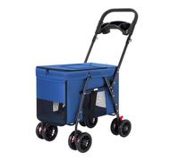 Carro Perro Para La Compra Cochecito Plegable Para Mascotas Con 4 Ruedas, Cochecito Portátil Para Perros Con Portavasos, Cochecito Para Gatos Para Perros Medianos Y Grandes Carrito Para Perros Para Ma