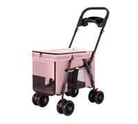 Carro Perro Para La Compra Cochecito Plegable Para Mascotas Con 4 Ruedas, Cochecito Portátil Para Perros Con Portavasos, Cochecito Para Gatos Para Perros Medianos Y Grandes Carrito Para Perros Para Ma