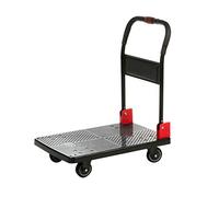 Carro plano plegable con ruedas silenciosas, carrito de mano ajustable para transportar muebles y mercancías, carrito plegable portátil