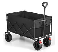 Carro Plegable De Jardín Con 4 Ruedas Reforzadas